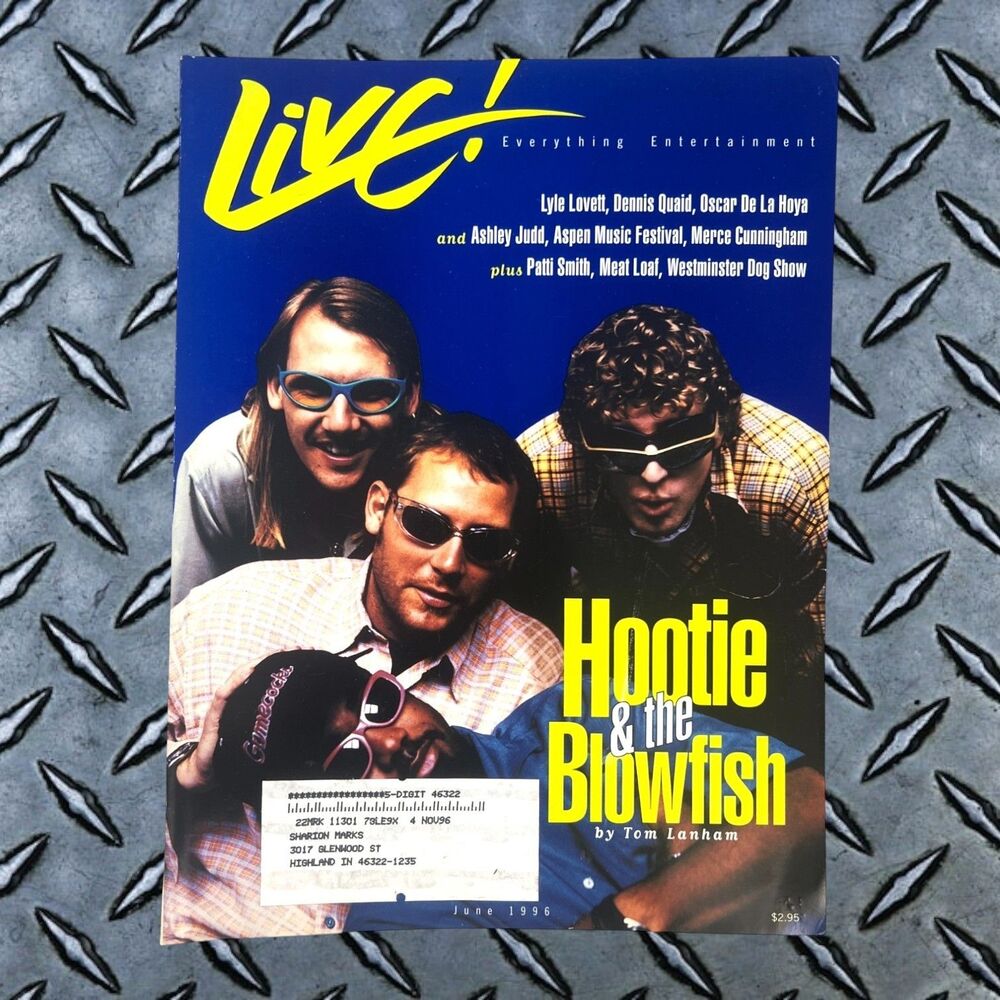 1996 LIVE Magazine Hootie & The Blowfish Cover Issue